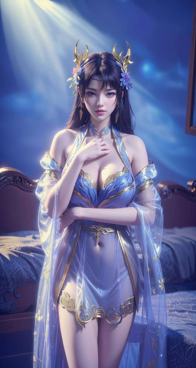 这款侘寂风超高清4K国漫美女潮图壁纸沉浸在九幽雀的神秘魅力中