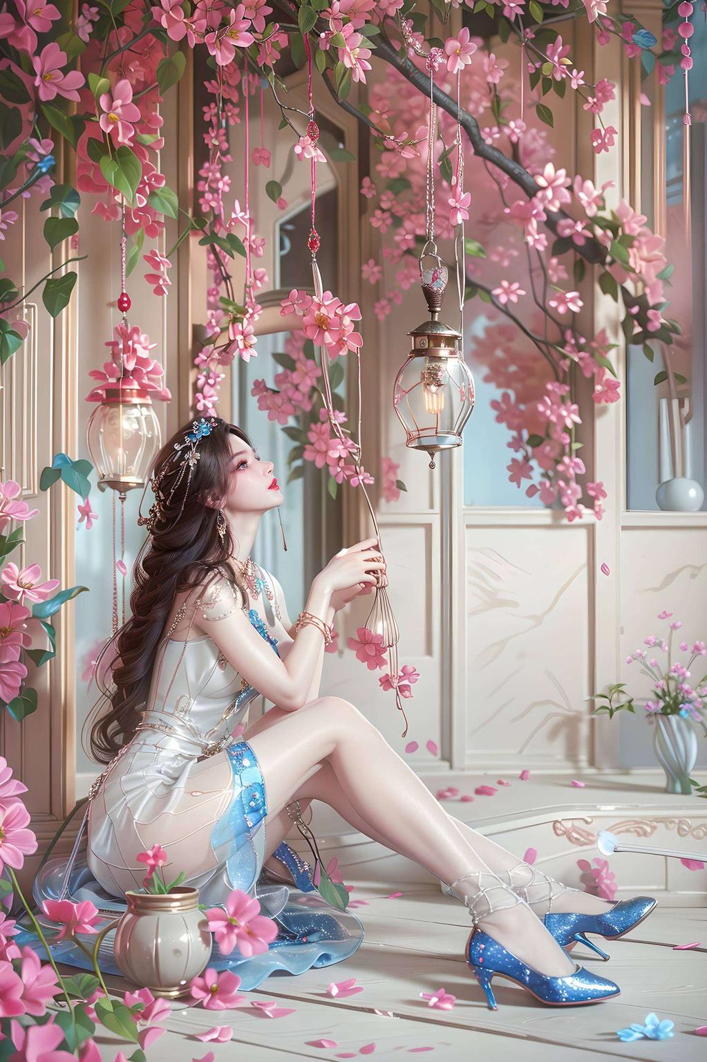 让国漫女神的魅力更加立体生动为你的手机增添一抹唯美风采