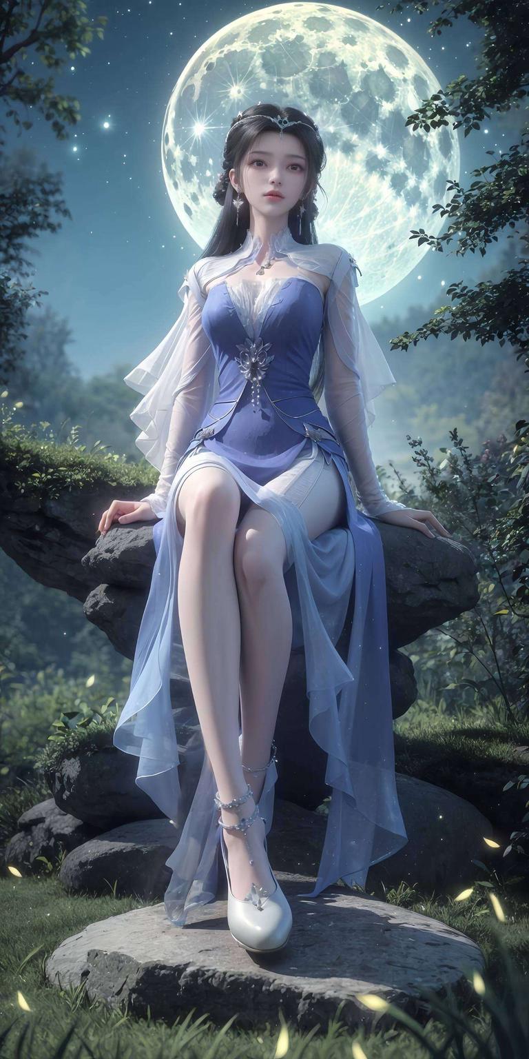 4K超高清画质国漫女神的甜美微笑