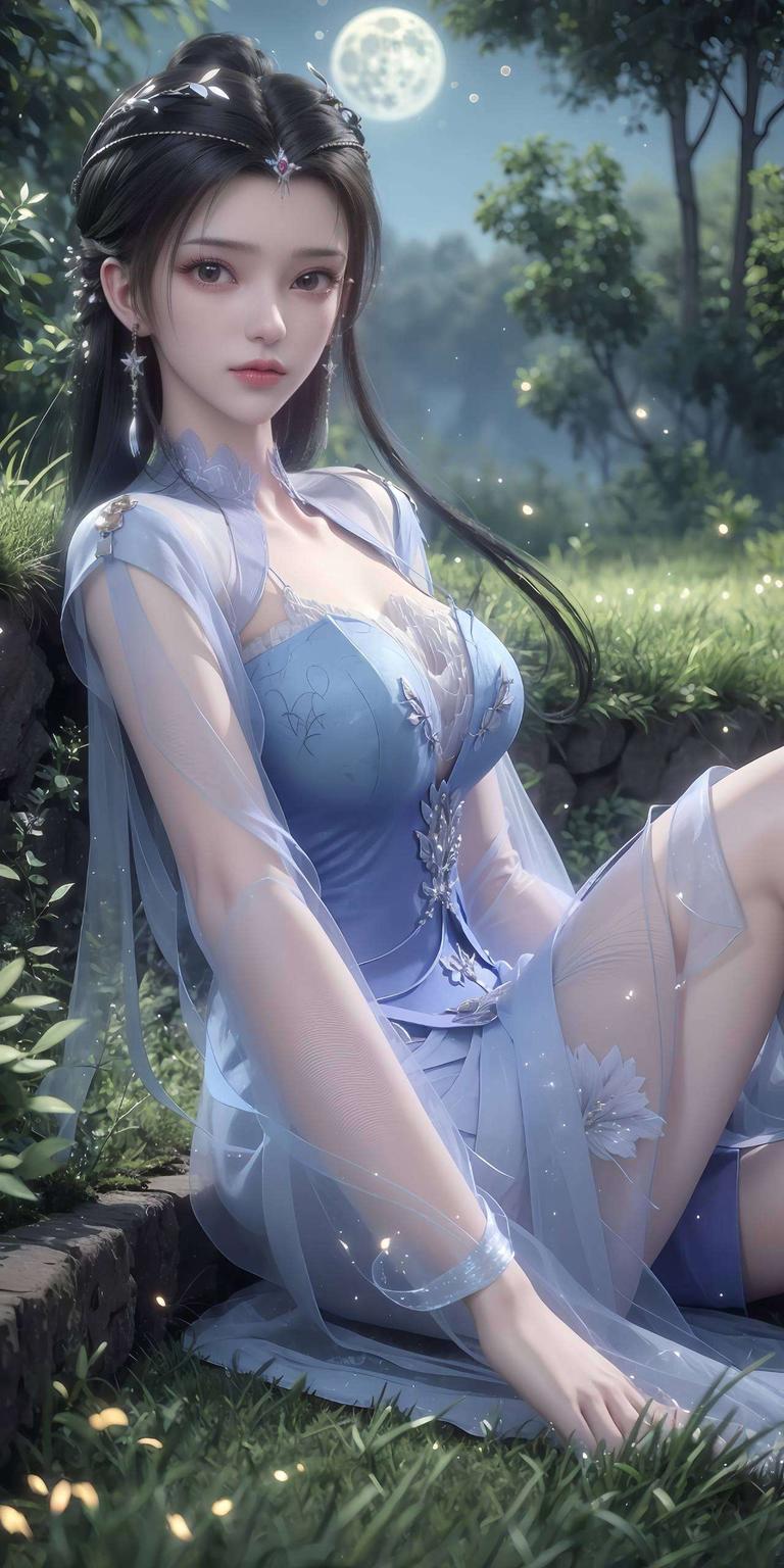 国漫中的绝世女神令人陶醉