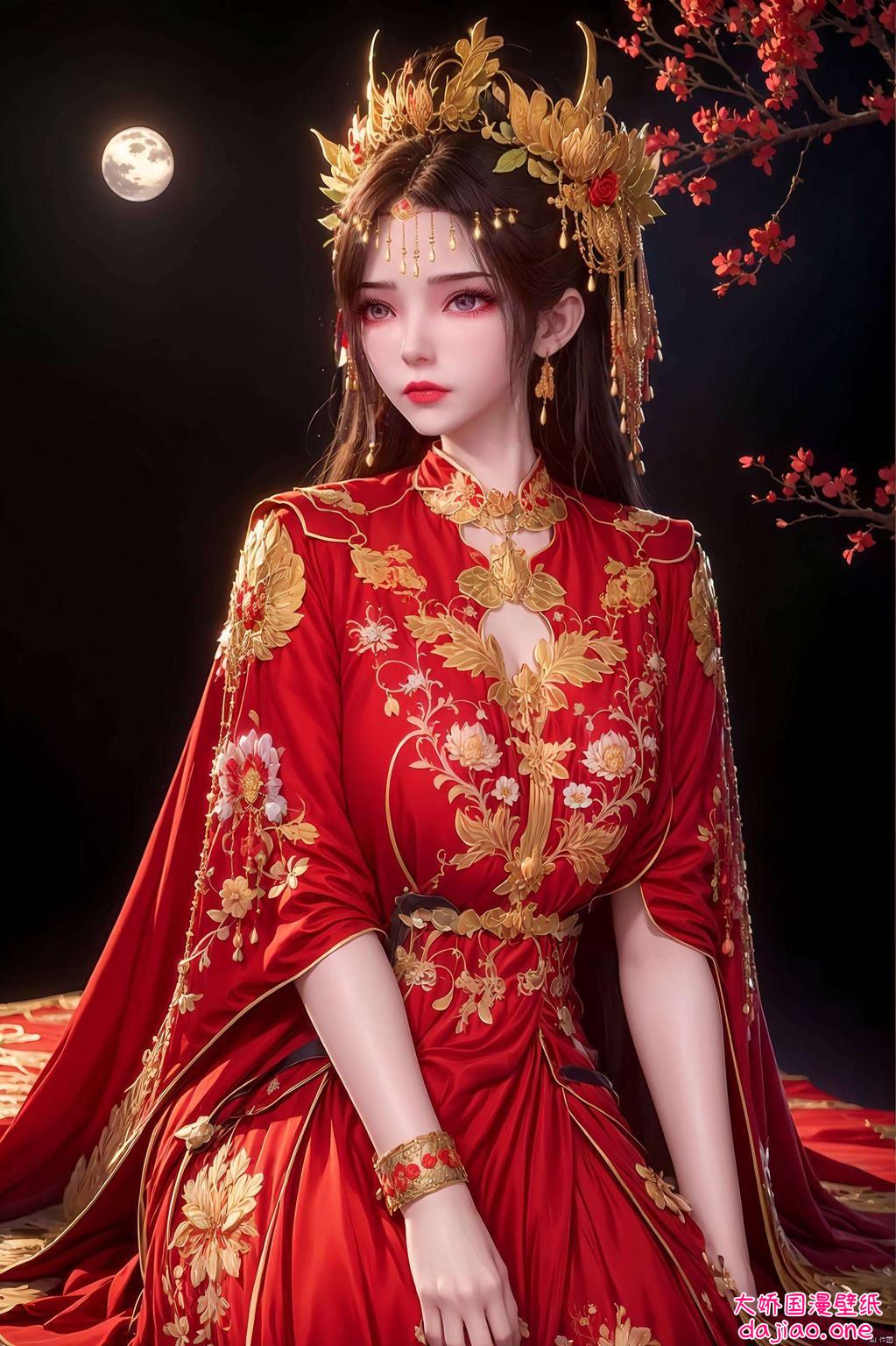 以李慕婉的全身蓝色高清形象为主题色彩鲜明