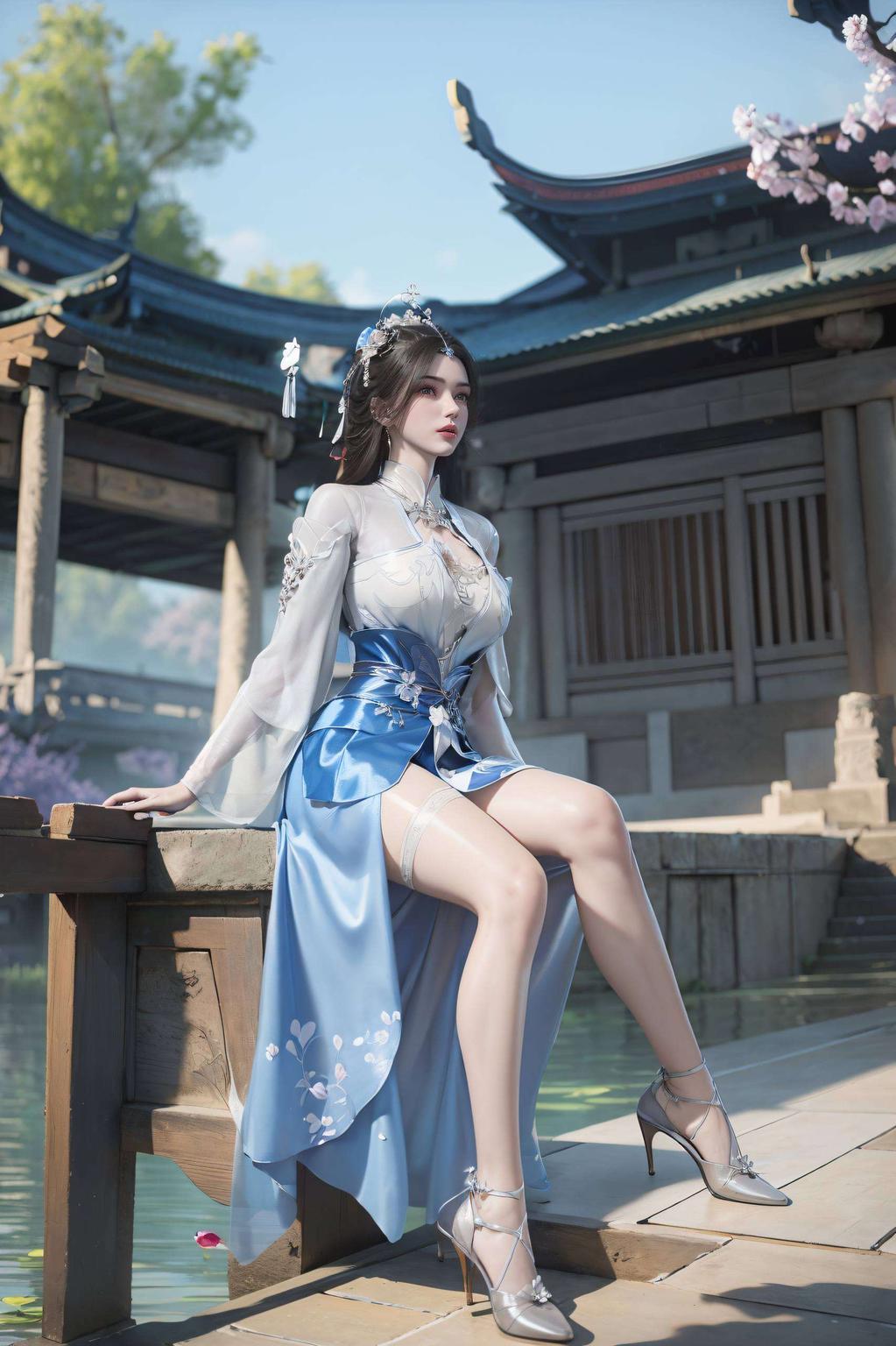 静态国漫女主的灵动倩影李慕婉