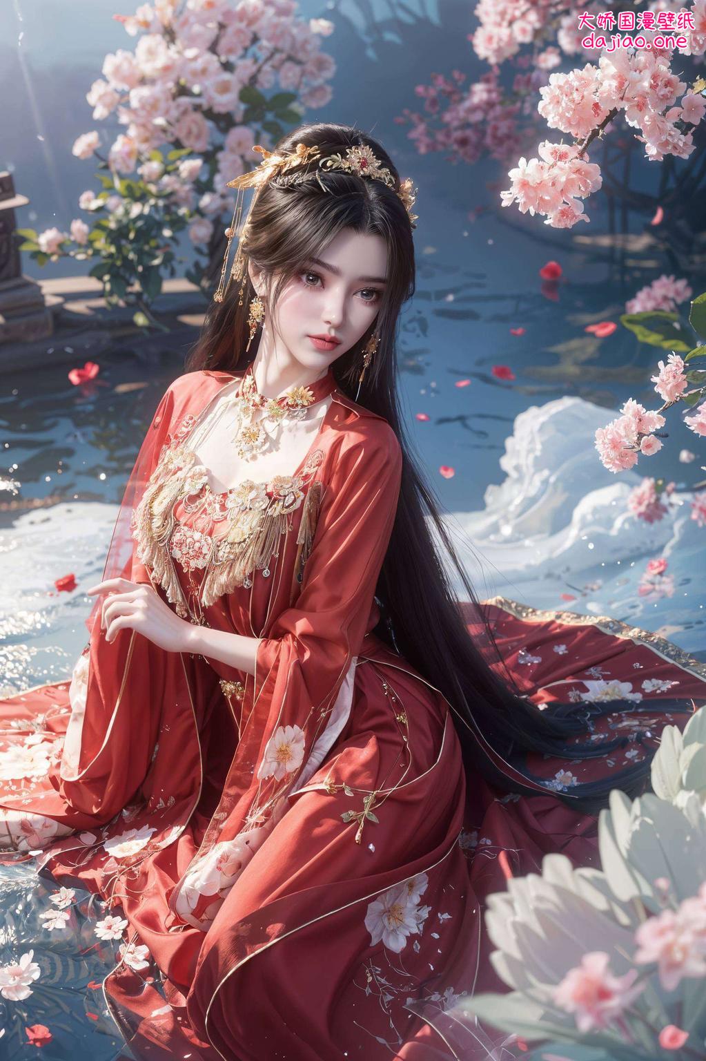 温馨的背景设计国漫美女李慕婉的魅力得以完美呈现