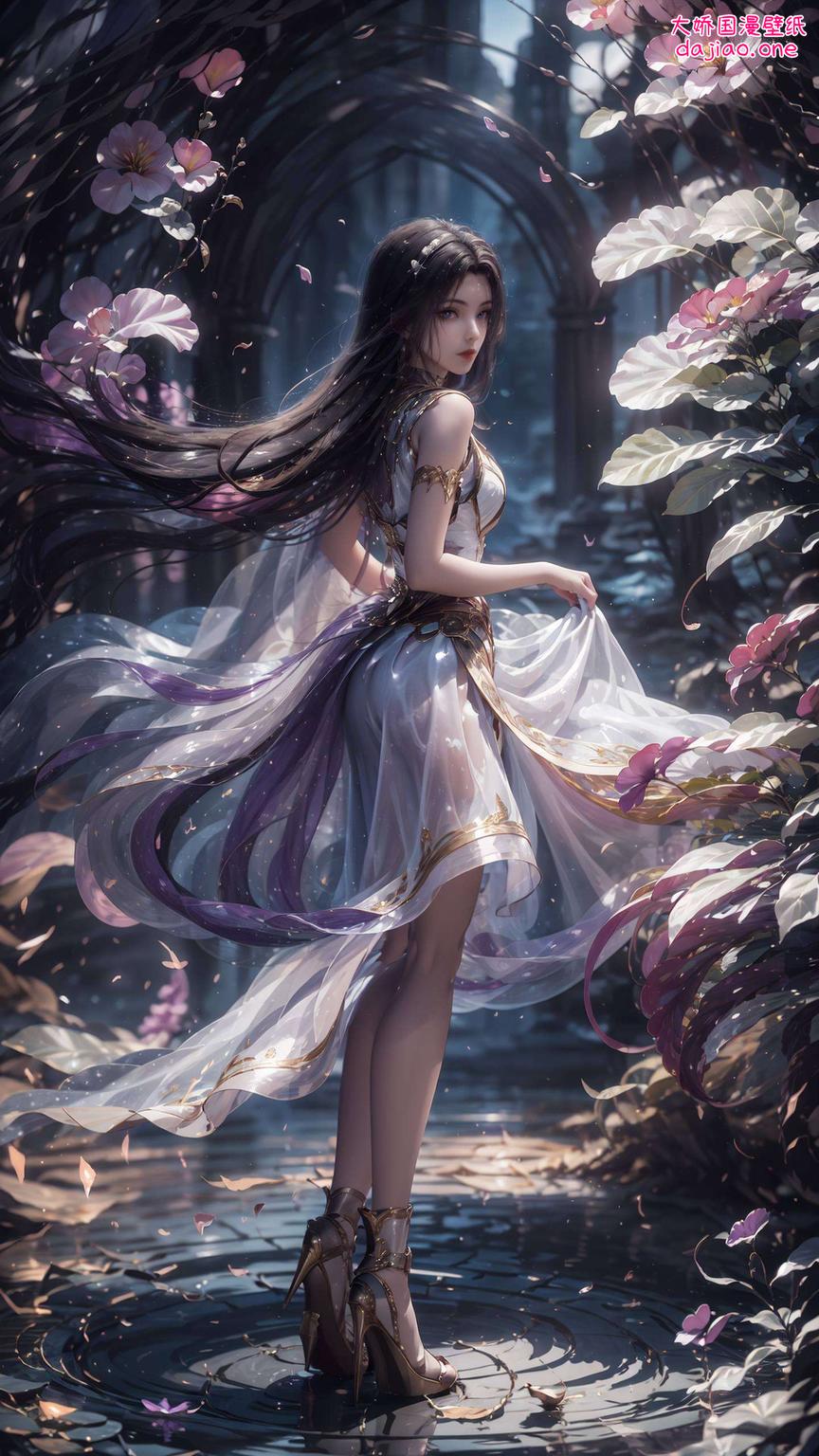 将优雅与可爱完美融合这款震撼鲜艳的4k高清国漫女神壁纸