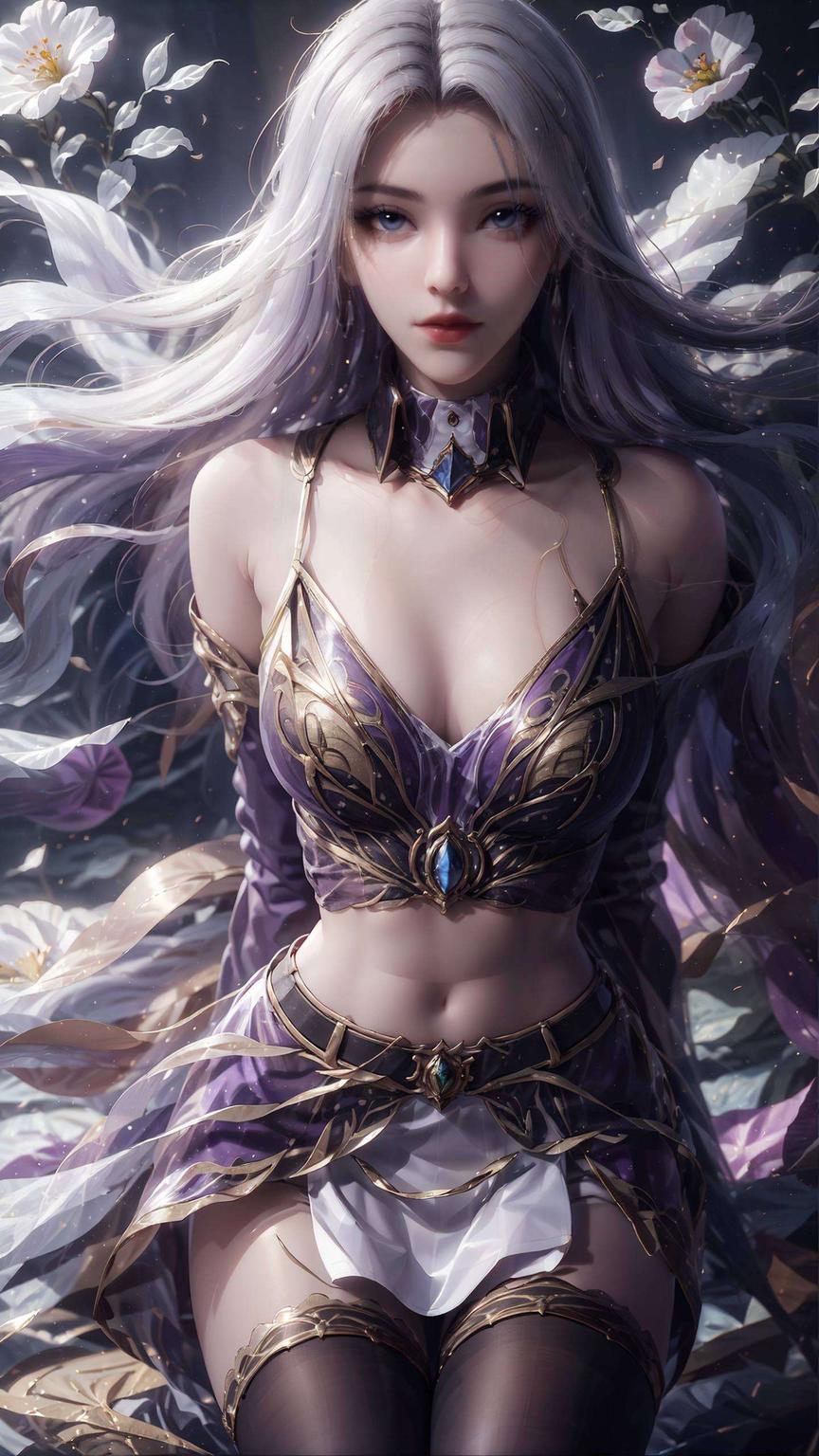 每一细节都精心勾勒将她的体态素材巧妙拼接