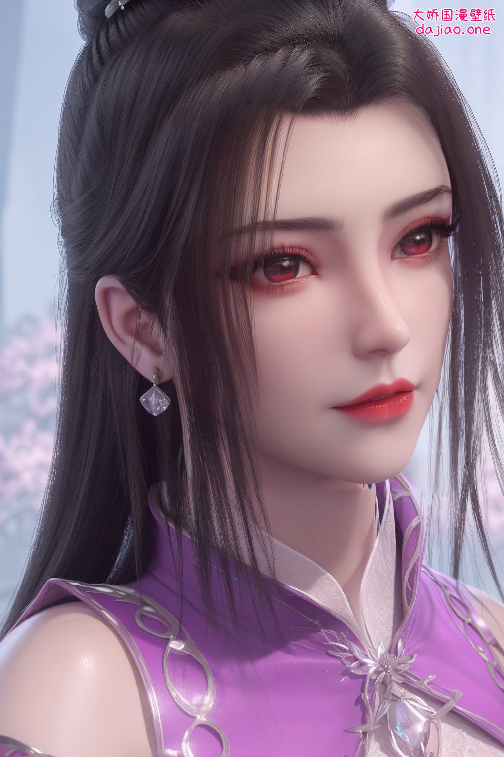 粉色调渲染出温柔浪漫的氛围这款仙逆柳眉静止壁纸