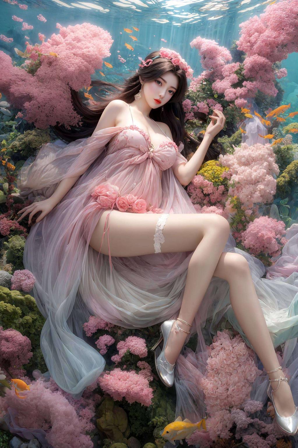 AI绘画精雕细琢黑暗柳神壁纸