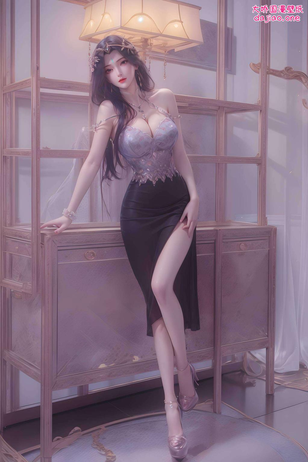 以柳神的可爱形象为主题色彩鲜明