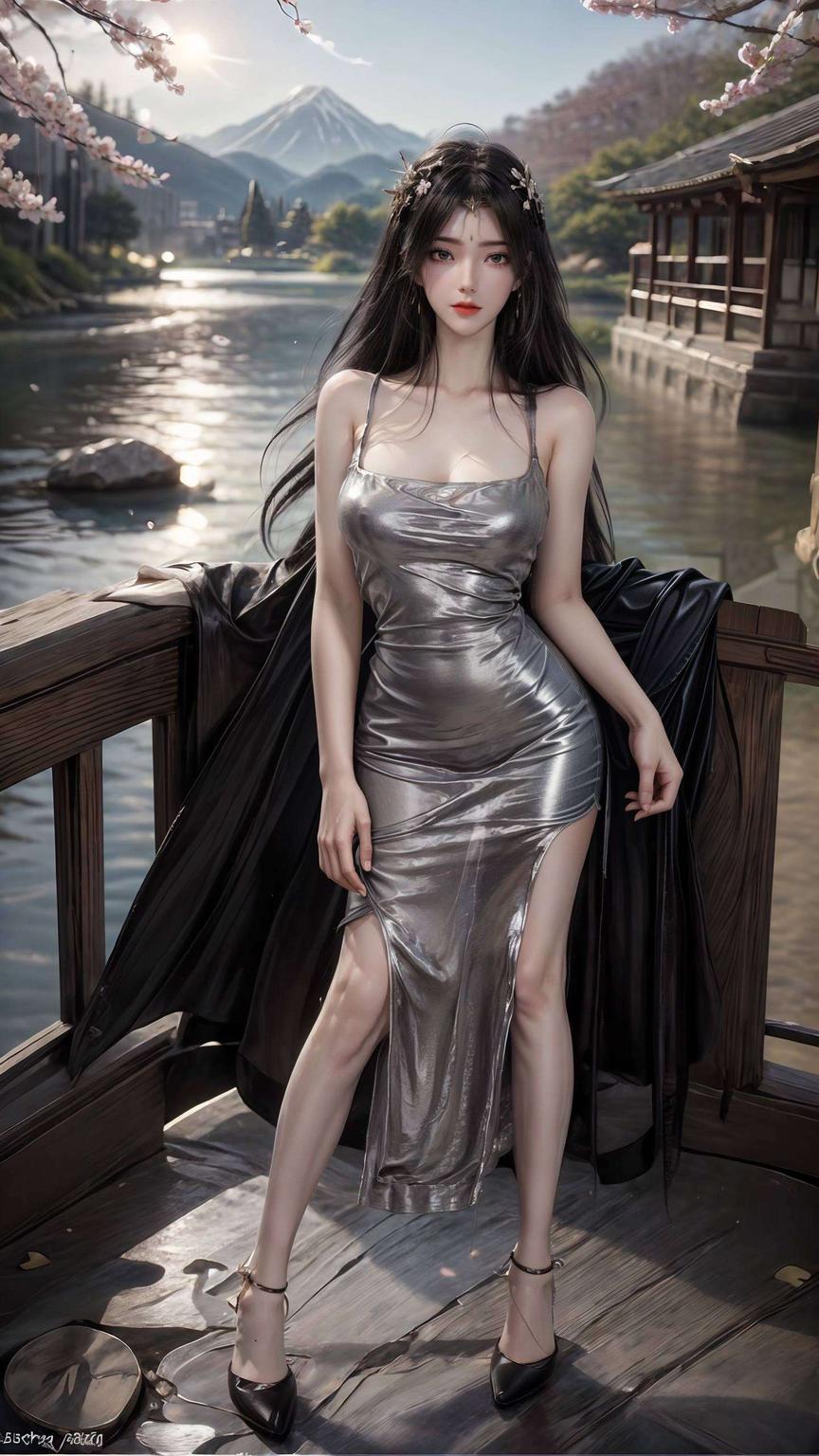 这幅超清晰丝绒2k高清国漫美女古风壁纸漫步在古风的世界里