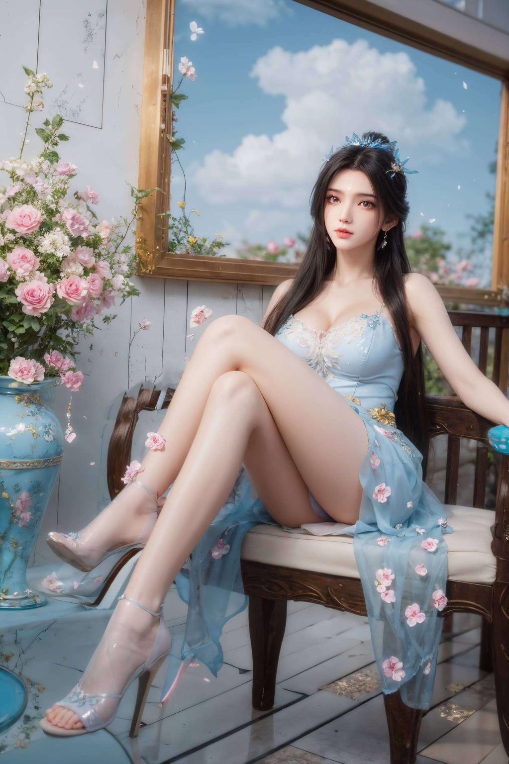 以她的冰雪聪明和绝世美貌AI女神降临！以独特的AI绘画技巧