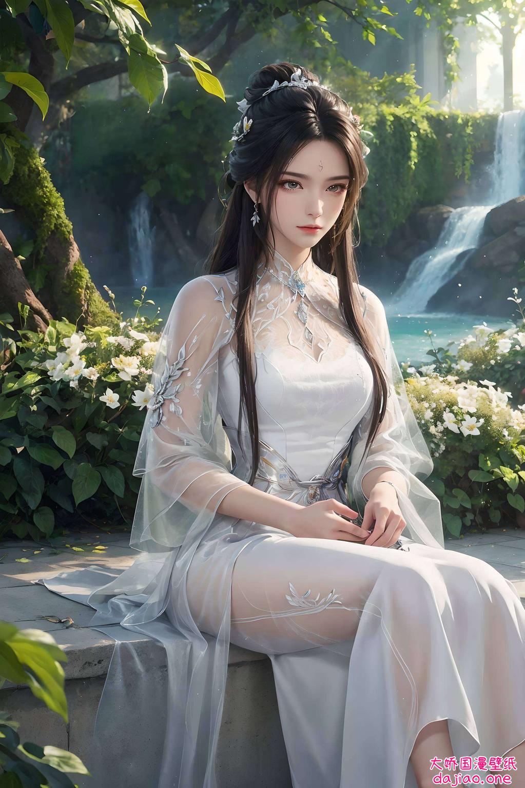 粉色的背景映衬出她的柔美每一细节都经过精心打磨