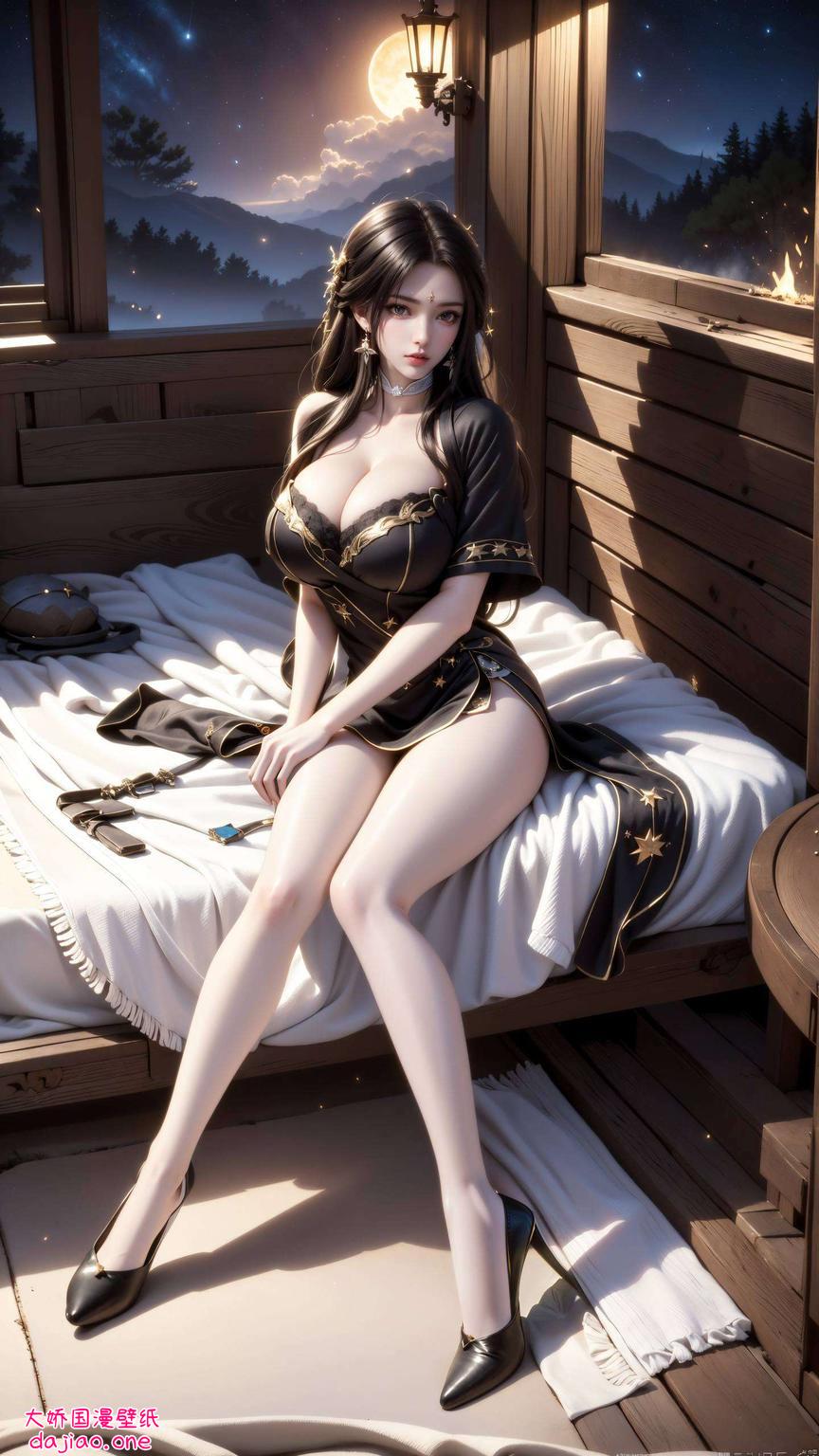 完美展现了古典美与国漫艺术的交融细腻的画面