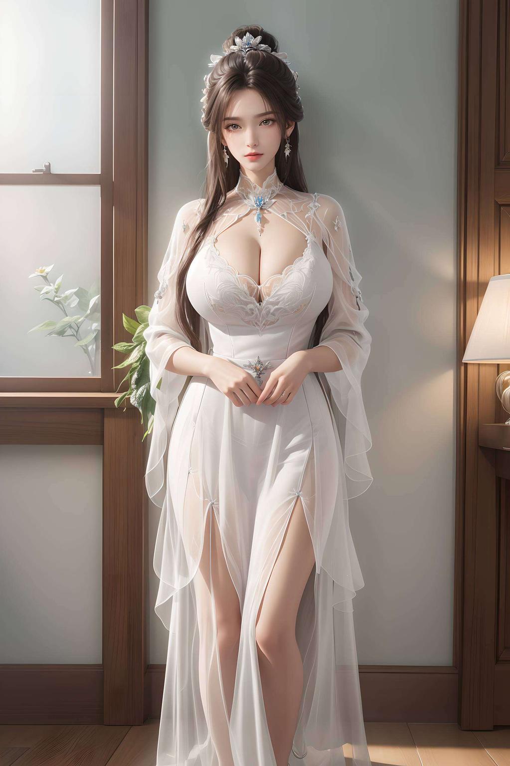 国漫美女古风元素与现代电脑技术完美融合翩翩起舞