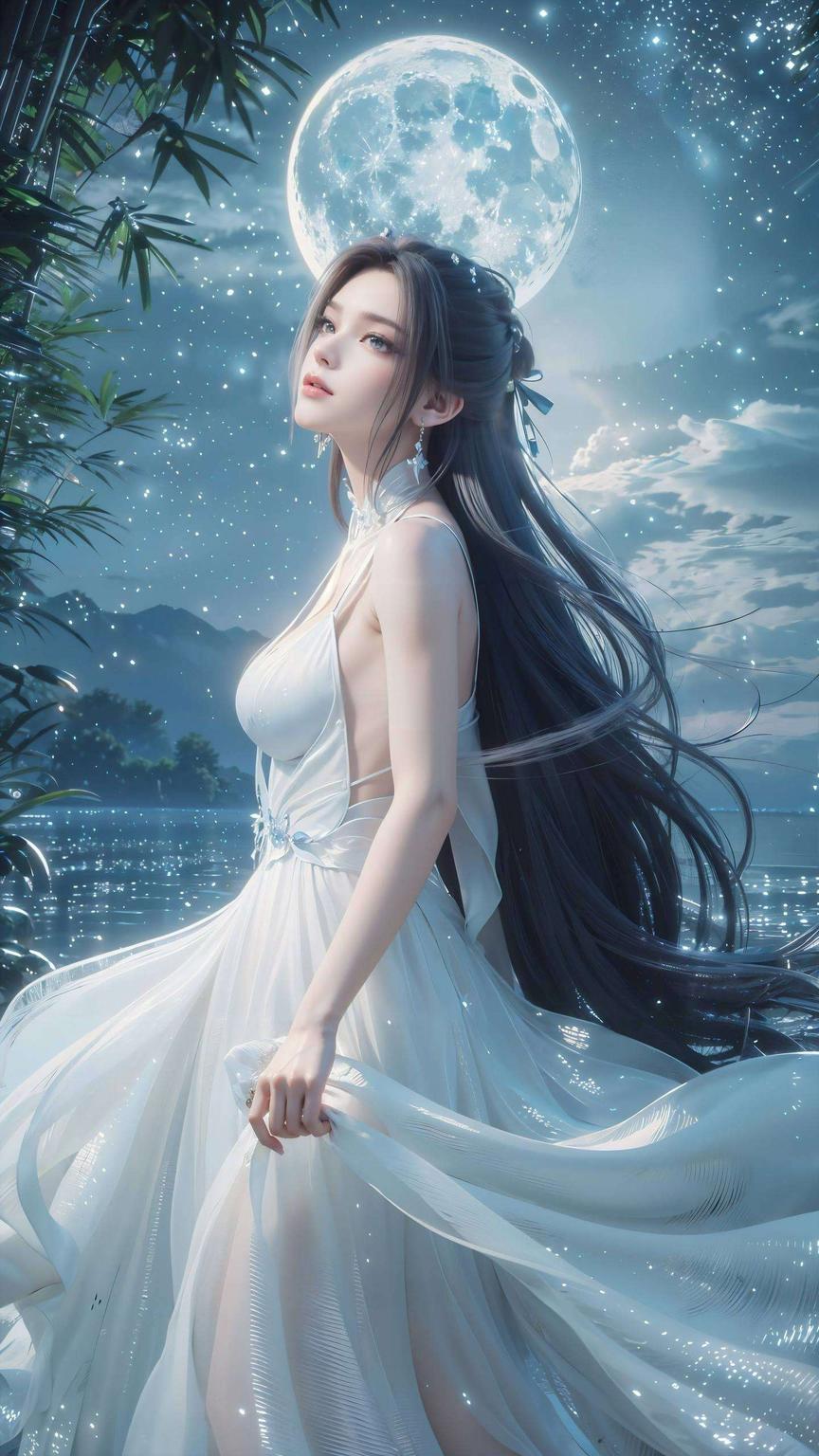 在电脑屏幕上以国漫女神陆雪琪动漫动态壁纸为亮点