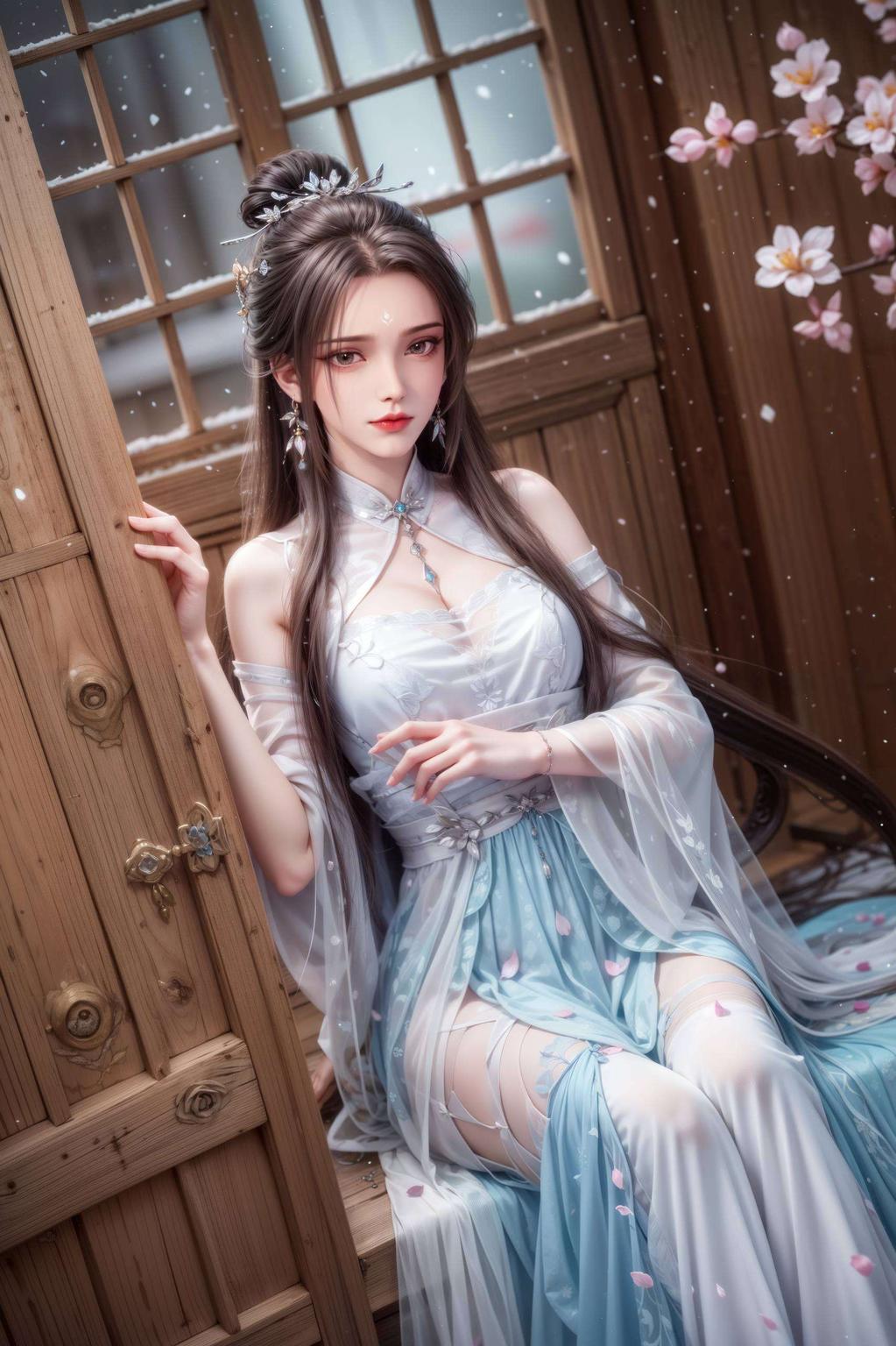 仿佛随时能从屏幕中走出这款国漫壁纸将诛仙中的绝世美女陆雪琪搬到了你的电脑桌面