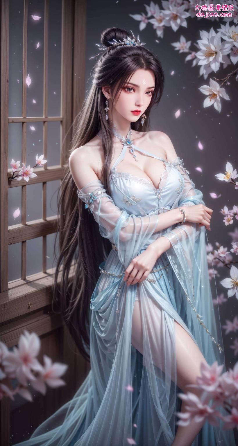 细腻描绘这款AI国漫女生活力手机国漫美女桌面背景