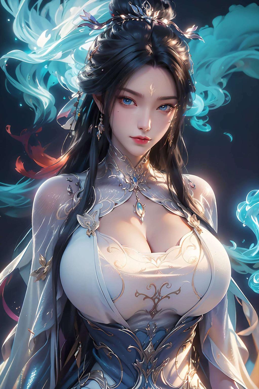 与你对话这款1080p高清壁纸将国漫女神陆雪琪的灵动形象与波普艺术的鲜艳色彩完美融合
