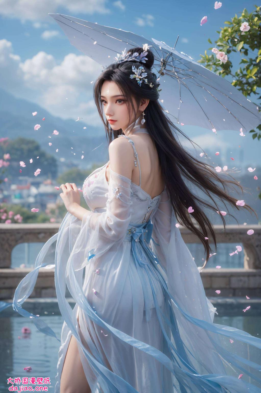 以波普艺术的鲜明色彩高清动漫女壁纸陆雪琪
