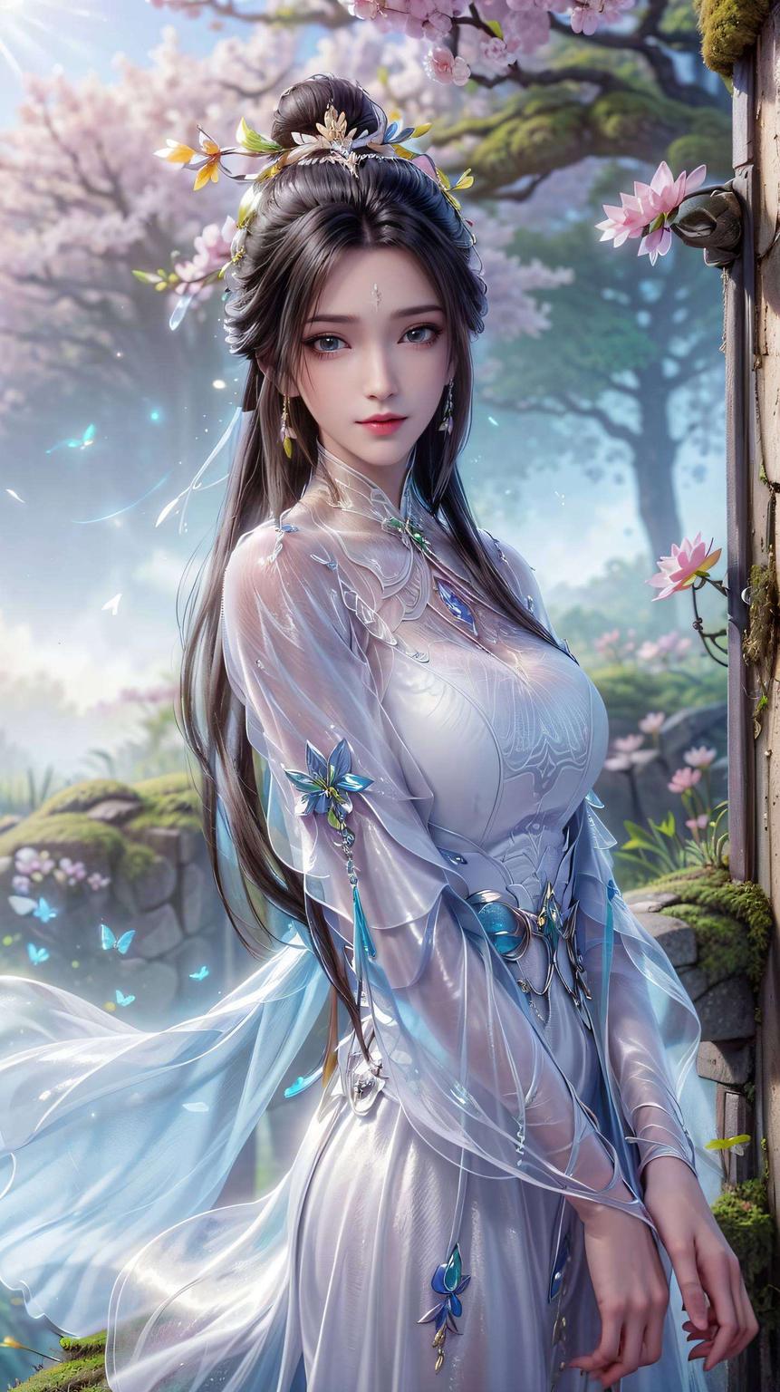 仿佛仙子就在眼前紫色的梦幻拼贴