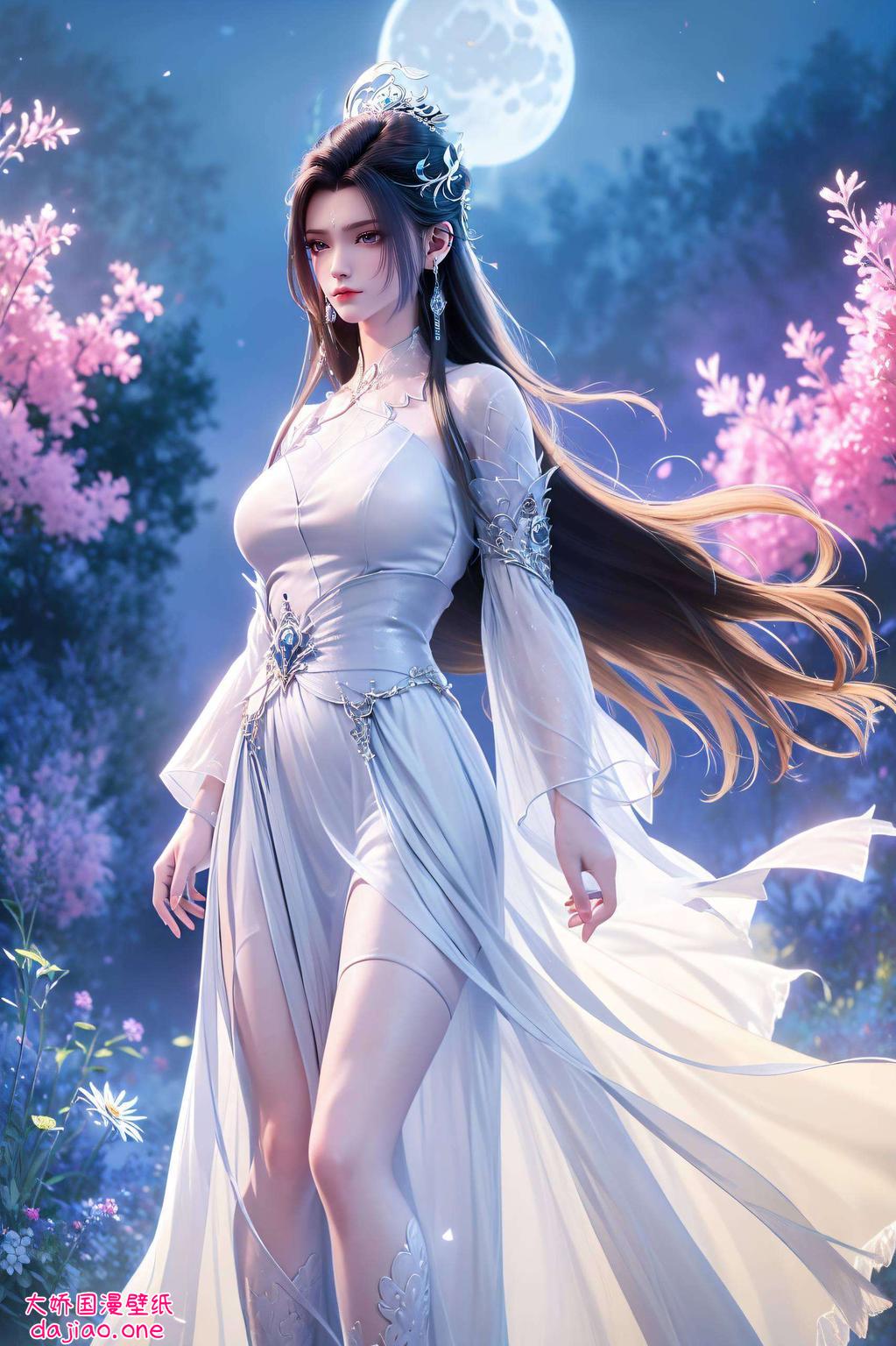 感受国漫女神的魅力！国漫图片动作素材立体Win10壁纸