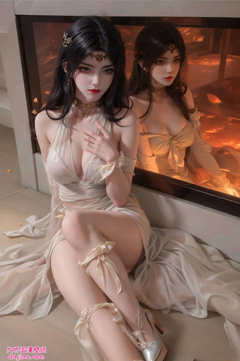 全屏绽放的美杜莎壁纸感受古典神话与现代科技的完美融合