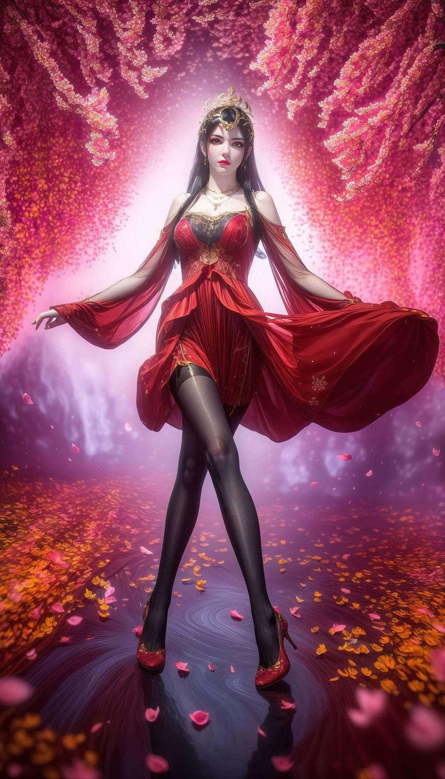 让桌面瞬间焕发新颜这款AI国漫女神金属质感Win10壁纸