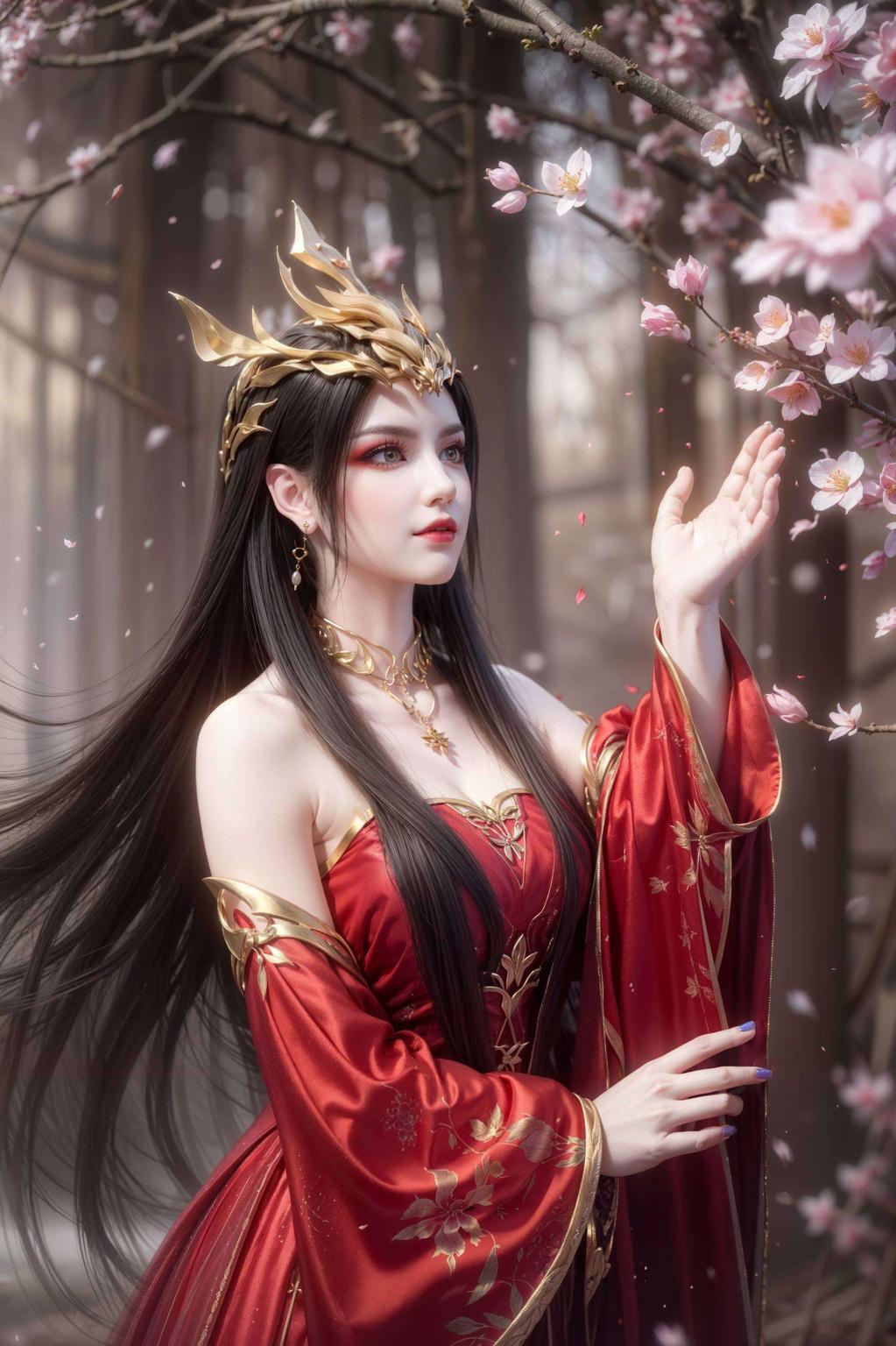 美杜莎的冷艳与云韵的柔美交相辉映炫彩波点映衬下