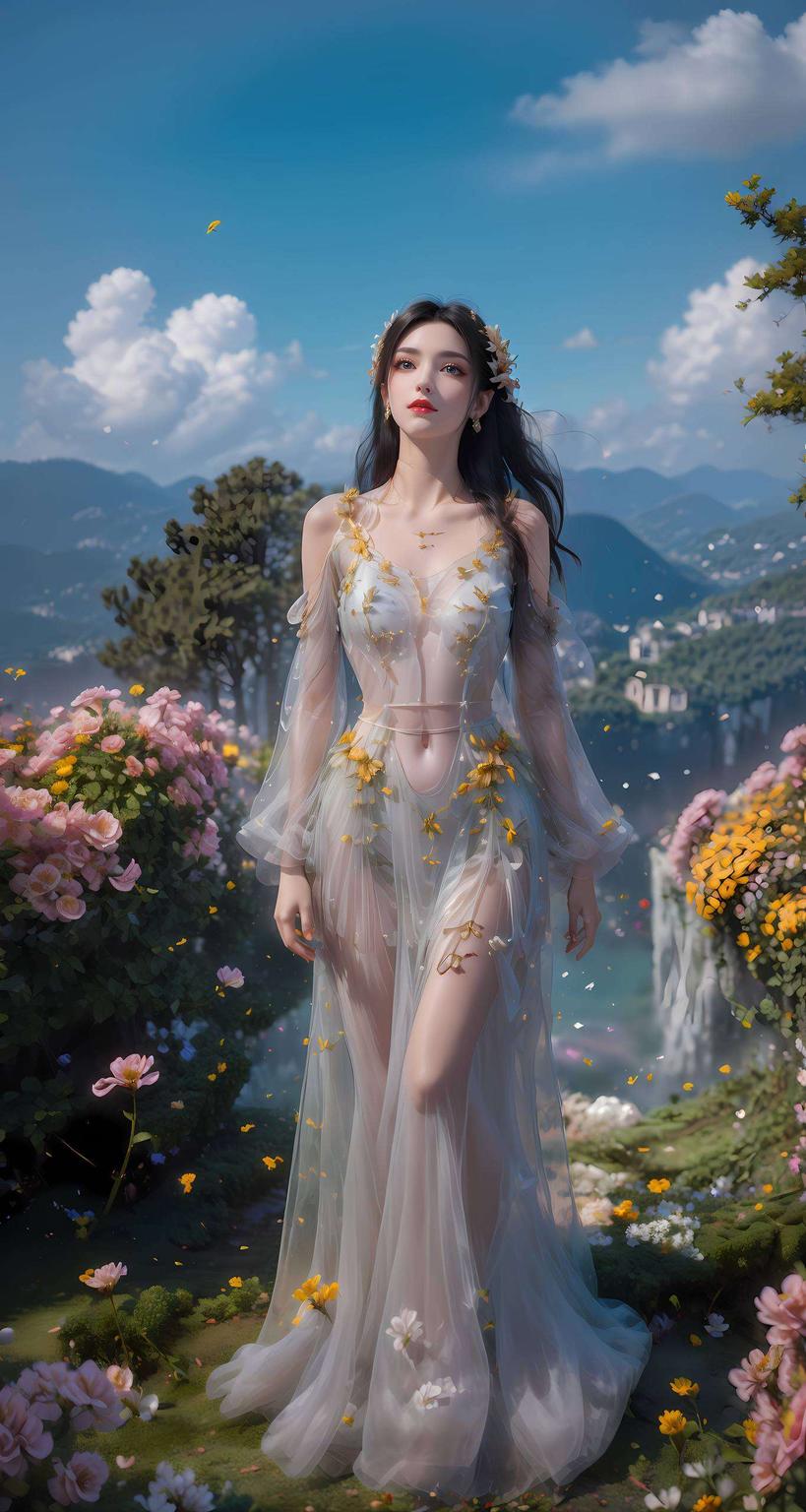 极简风格脱颖而出为你的电脑桌面增添一抹古典美女的神秘魅力