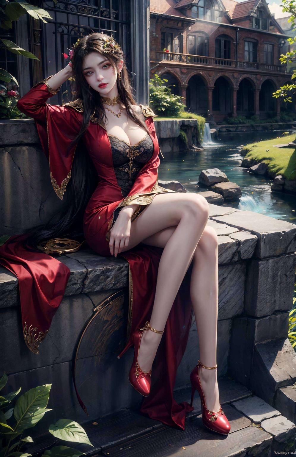 这款女生壁纸真是超养眼！精选自国漫斗破苍穹的美杜莎女神搭配AI技术优化
