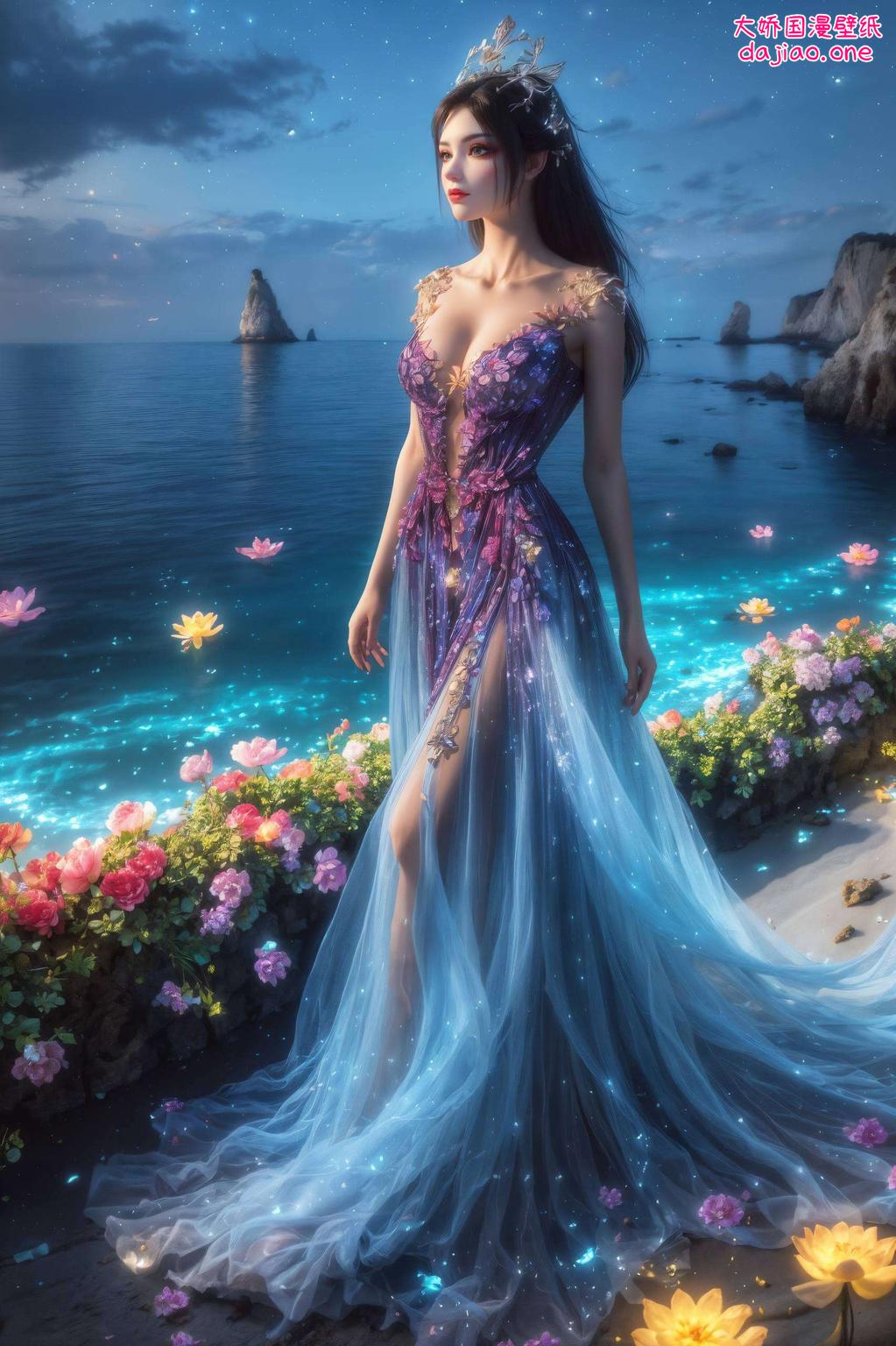 金鳞巨蟒的冷艳女王这款斗破苍穹美杜莎泳装主题壁纸