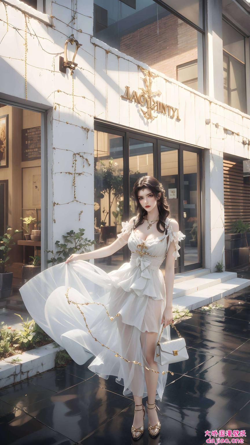 这款国漫女主AI点阵Win10壁纸以其独特的国漫美女风格为你的电脑桌面增添一抹浪漫色彩