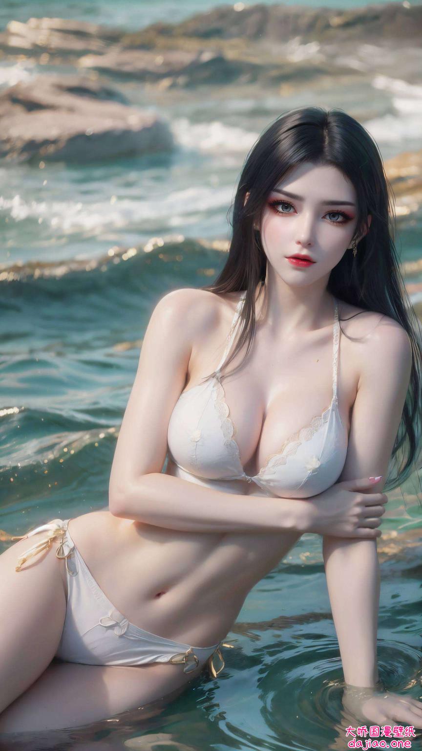 细节精致这款融合了AI金属质感的国漫斗破美杜莎动漫壁纸