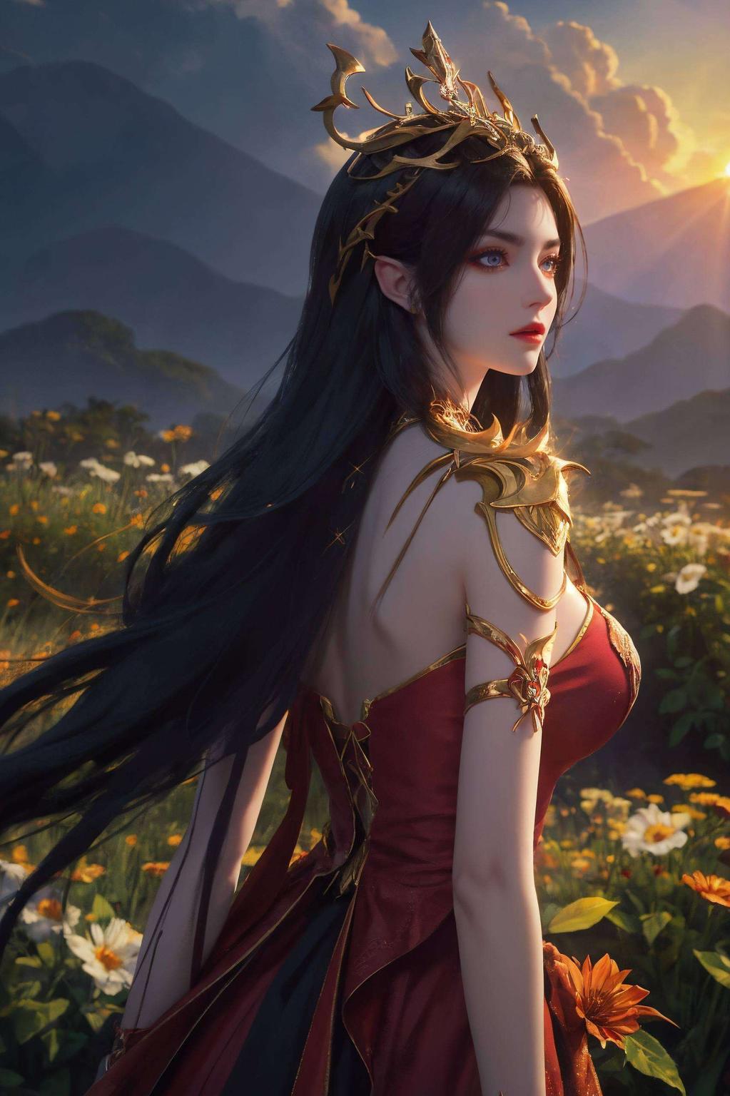 美杜莎的微笑如同春风拂面这款1080p丝绒质感的斗破美杜莎锁屏壁纸