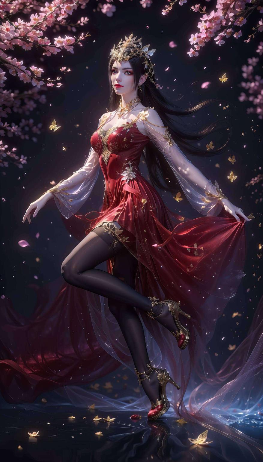 以美杜莎的神秘魅力为核心打造出一幅粉色梦幻的视觉盛宴