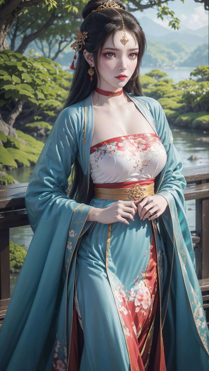 让你的手机瞬间变身国漫画廊国漫美女高清亮相！极简桌布风
