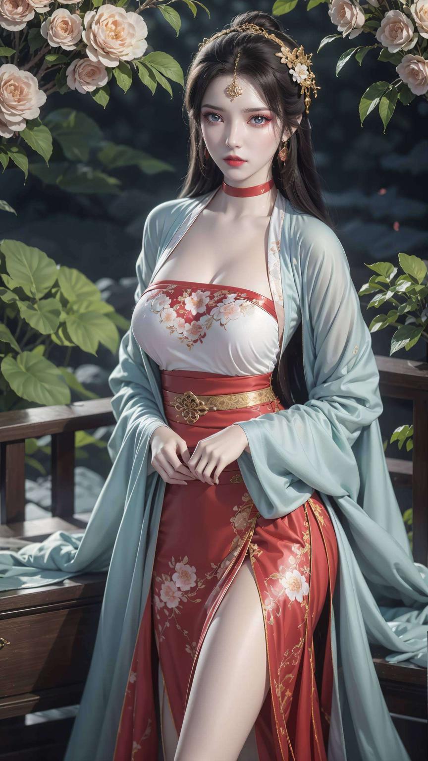 穿越时空的画卷国漫美女墨云仙逆之美