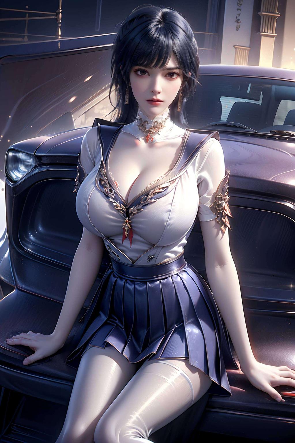 宛如画卷中最美的风景她那深邃的眼眸、婉约的身姿