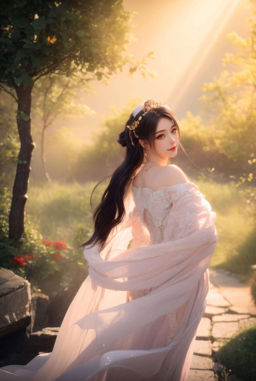 在南宫夕儿的世界里细腻描绘出她的婉约风姿