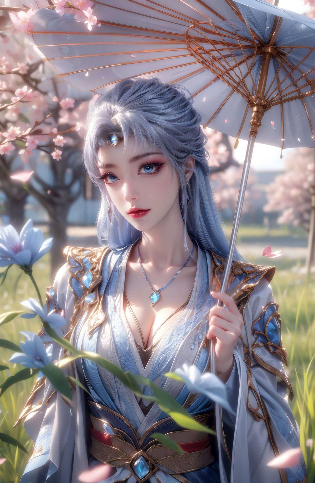 AI绘画技术打造带你领略古典美人的魅力