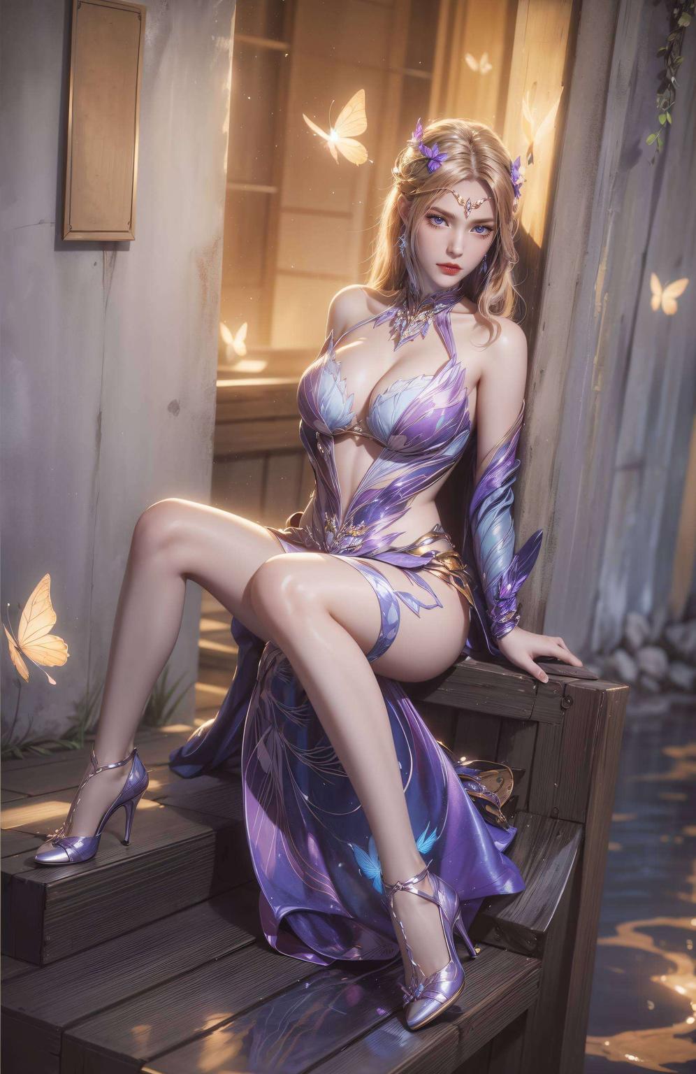 动态壁纸中的她仿佛随时能从屏幕中走出这款4k高清国漫女主AI壁纸