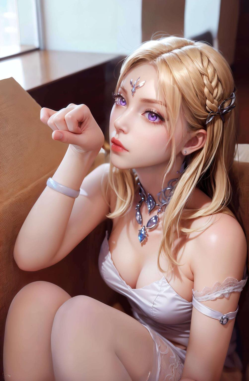 以斗罗大陆中的女神千仞雪黑化为灵感花卉元素点缀其间