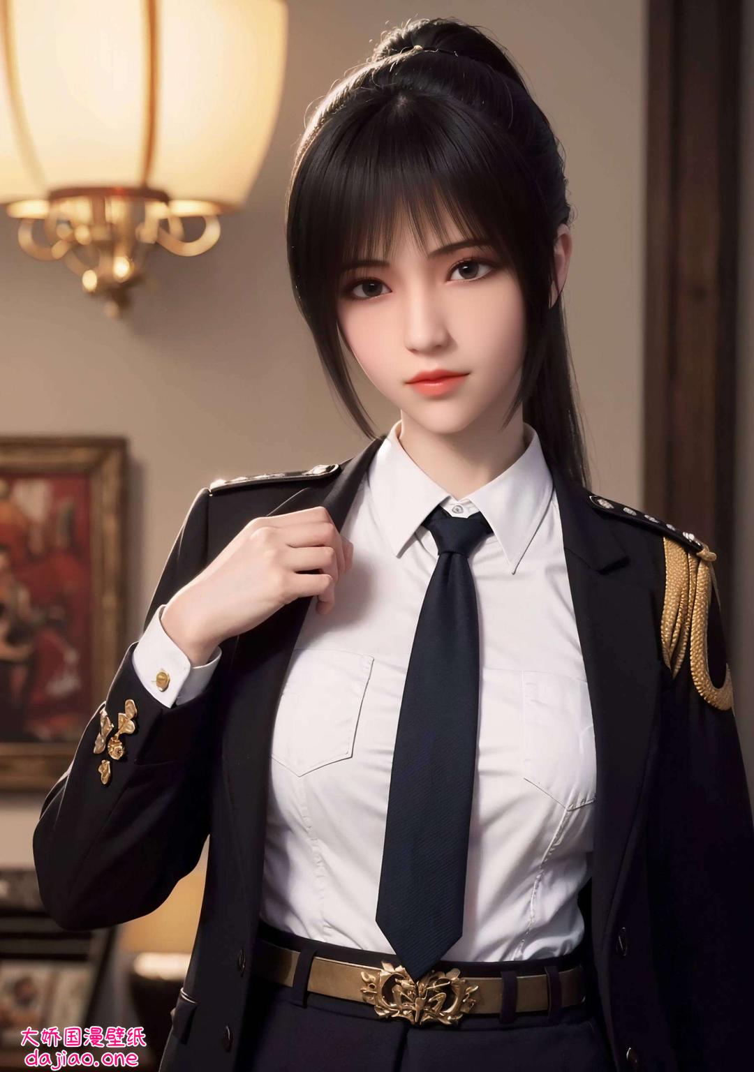 AI与iPhone各展所长！看雄兵连琪琳高清图片壁纸国漫女神的魅力