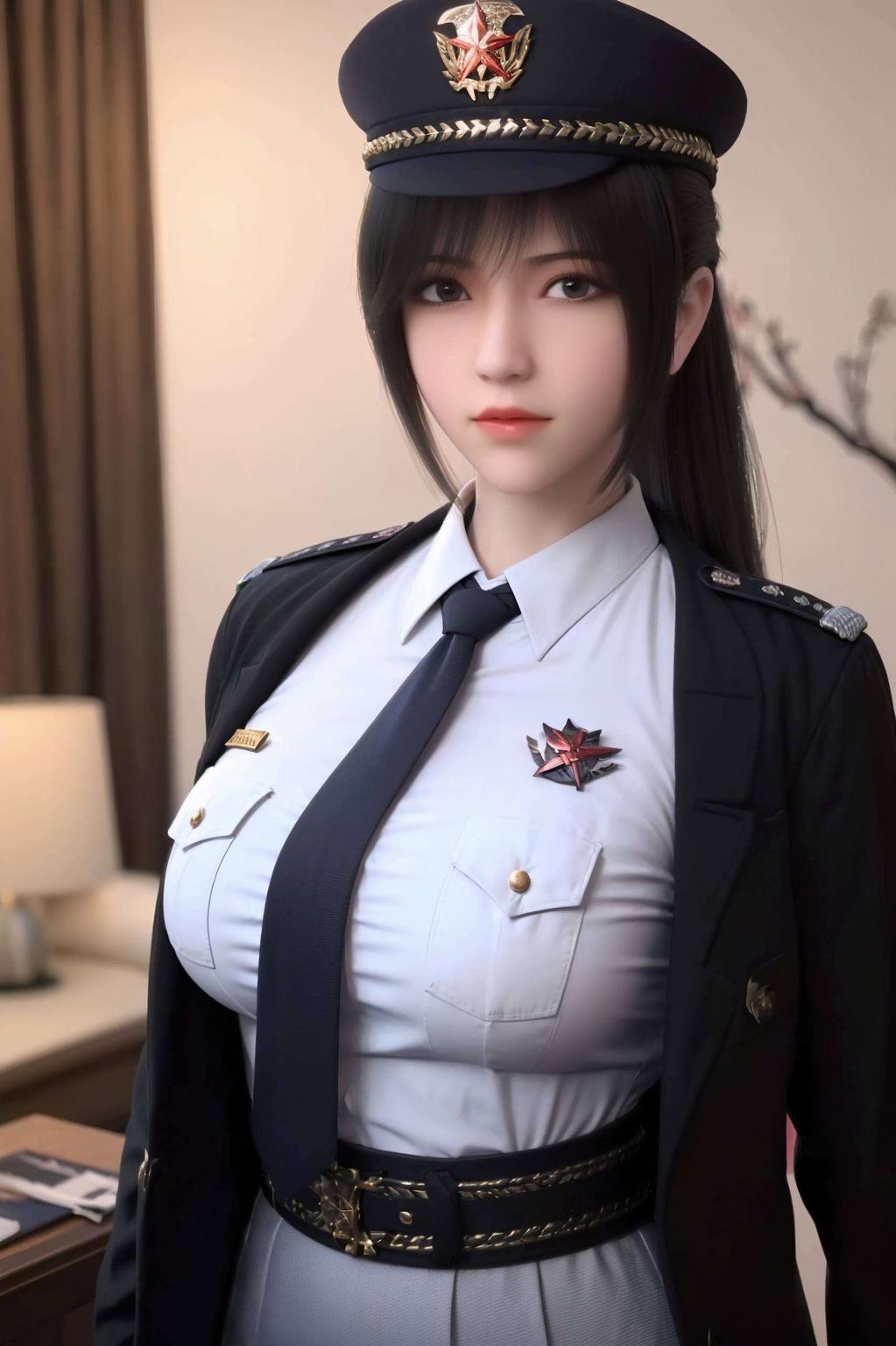 这款不规则设计的AI国漫女神桌面壁纸绝对让你们眼前一亮！她那坚定的眼神