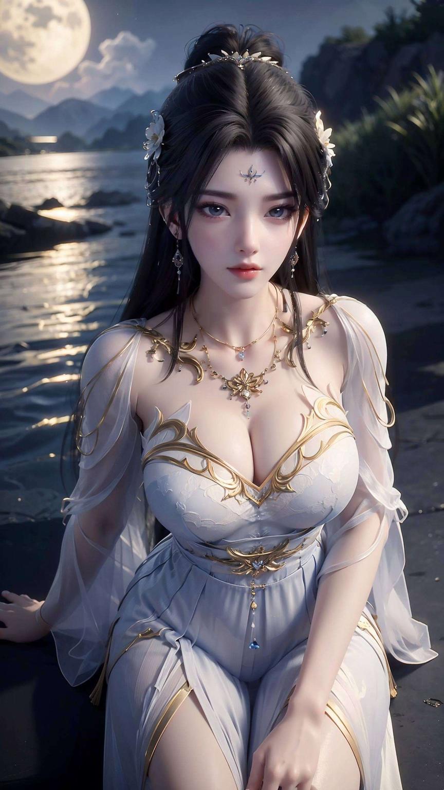 她不仅是身材壁纸的AI国漫女神清漪