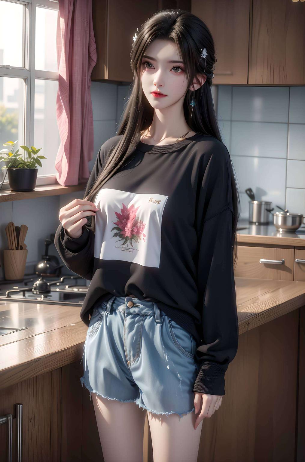 国漫女生的魅力定格在此！细腻的笔触描绘出她的灵动这款AI国漫女主的壁纸