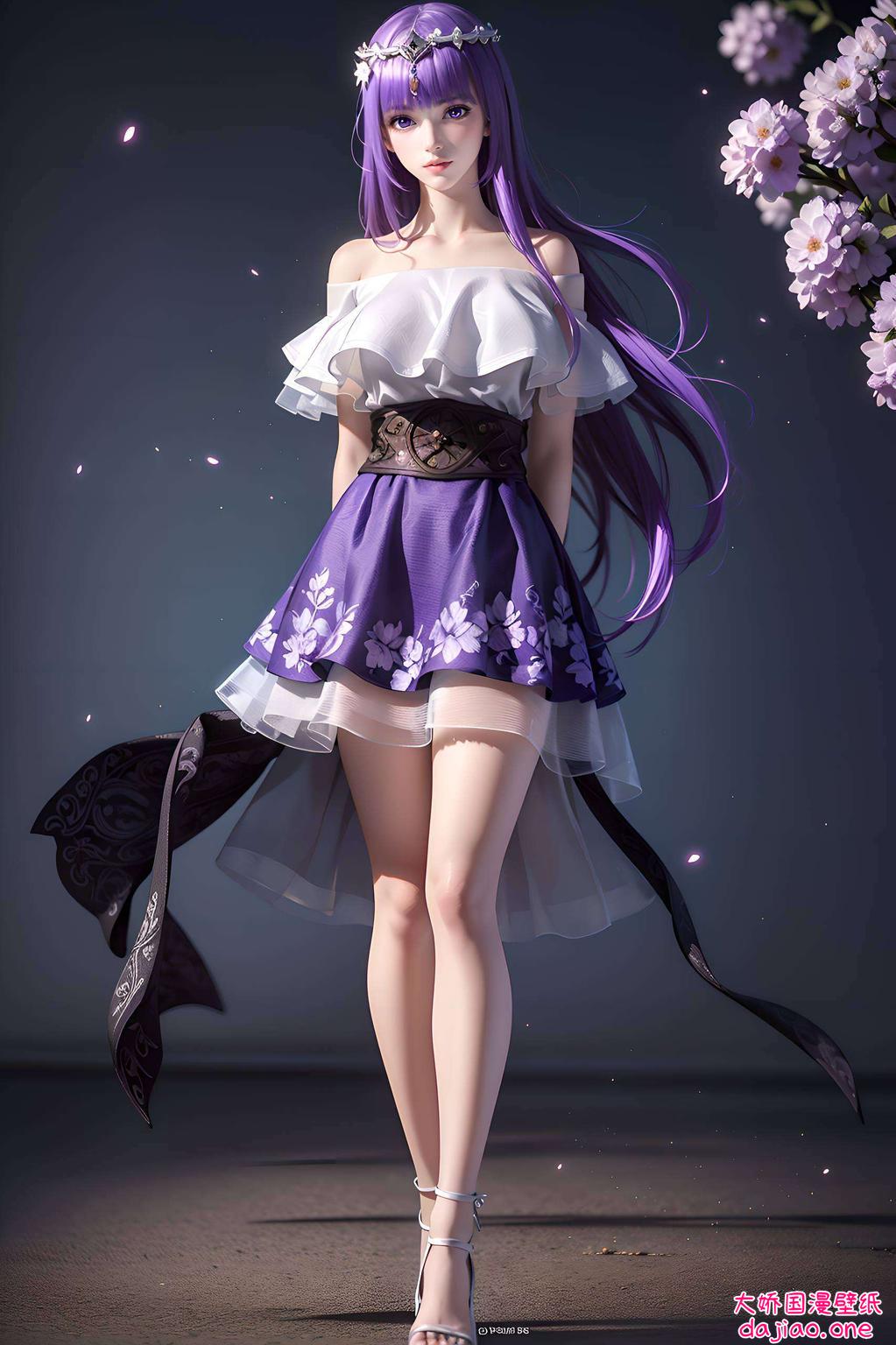 美得让人心动她优雅地露出壁纸的每一个角落