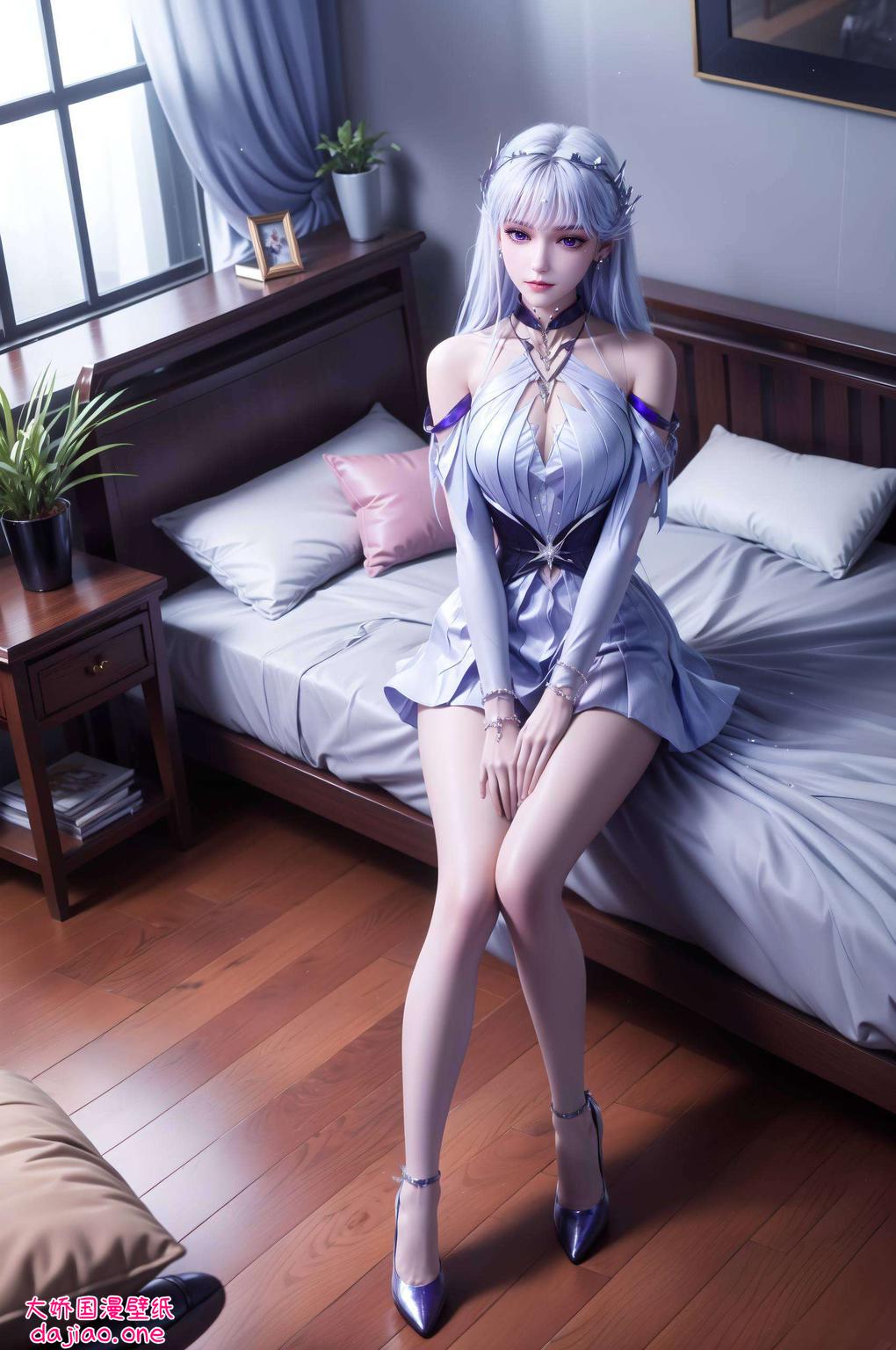 粉色调渲染出浪漫的氛围这款极简风格的Win10壁纸