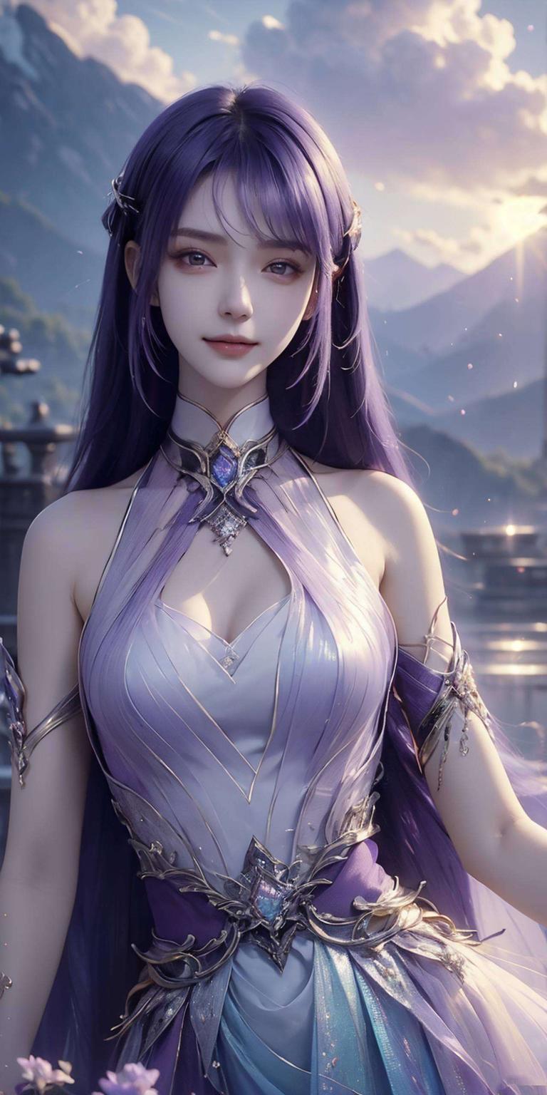 圣采儿以其独特的单色平板之美犹如一幅流动的古风画卷