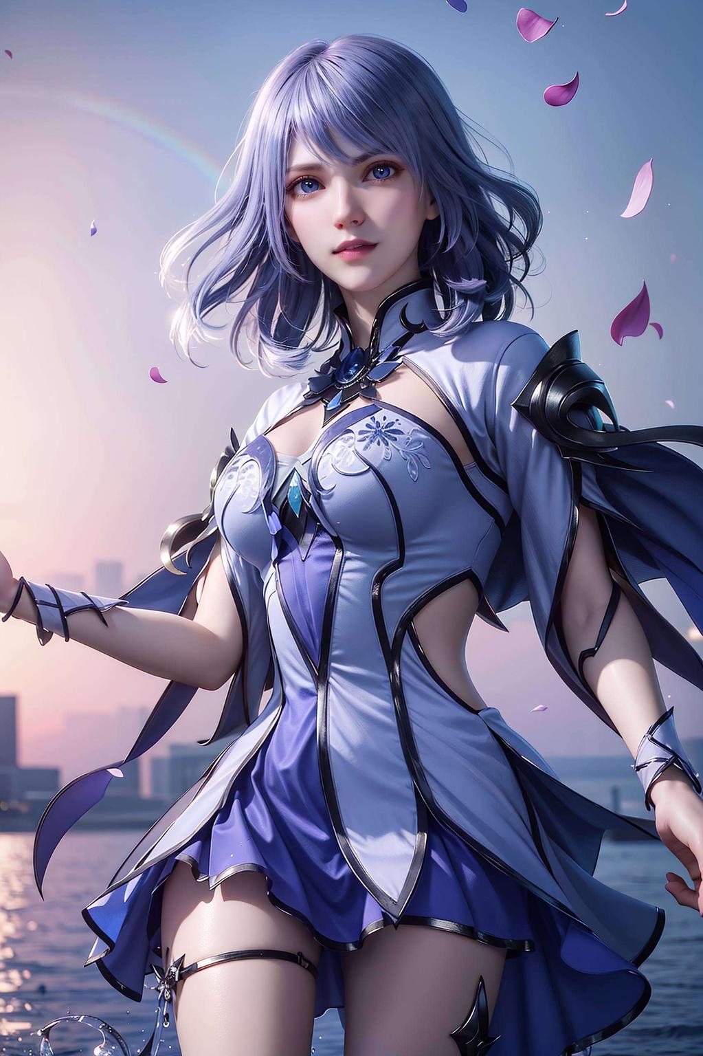 她的眼神深邃水冰儿的大长腿图片壁纸女生