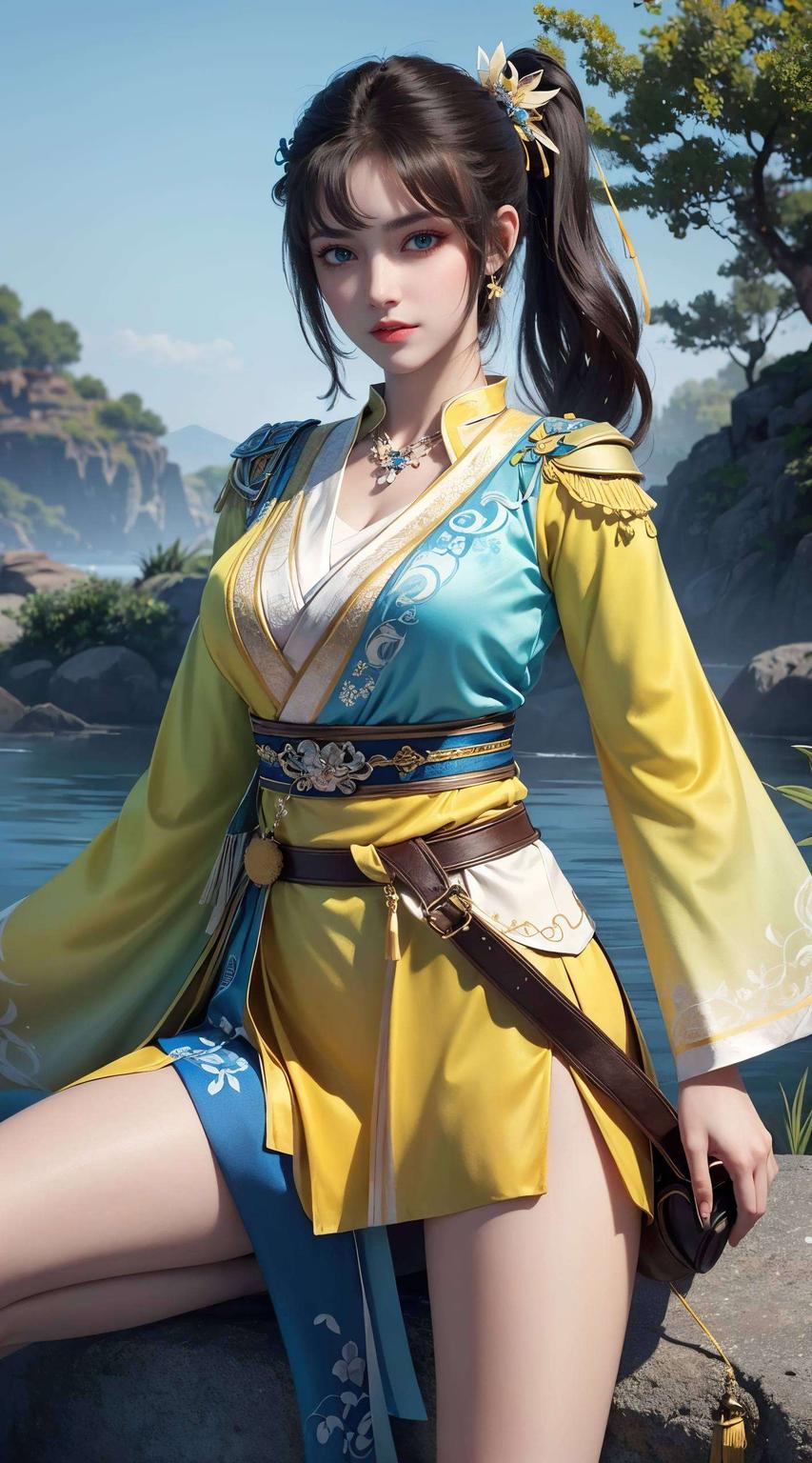 让这位美女在你的屏幕上生动演绎每一次微笑的温柔